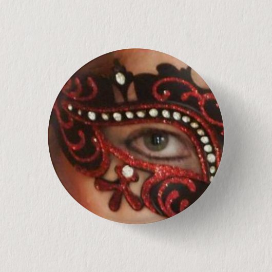 Red Phoenix Mask Eye Button (Voorkant)