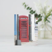 Red Phone Booth Briefkaart (Staand voorkant)