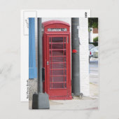 Red Phone Booth Briefkaart (Voorkant / Achterkant)
