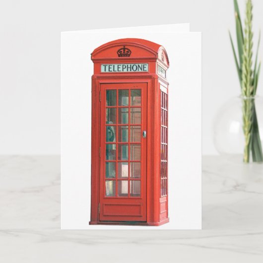Red Phone Booth Kaart (Voorkant)