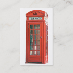 Red Phone Booth Visitekaartje