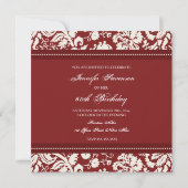 Red Photo 60th Birthday Party Invitations (Dos)