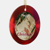 Red Photo Ornament (Rechts)