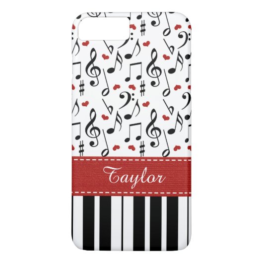 Red Piano-toetsenbord Case-Mate iPhone Case (Achterkant)