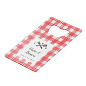 Red Picnic Plaid Cloth I Do BBQ Invitation (Devant Angle)