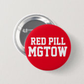 Red Pill MGTOW Ronde Button 5,7 Cm (Voorkant /achterkant)