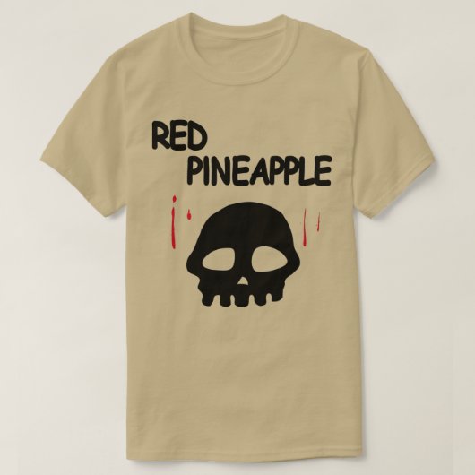 RED PINEAPPLE T-SHIRT (Design voorkant)