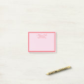 Red Pink Business Marketing Custom Post-it® Notes (Op bureau)