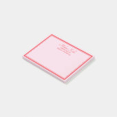 Red Pink Business Marketing Custom Post-it® Notes (Schuin)