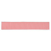 Red & Pink Checkerboard Lange Tafelloper (Horizontaal)