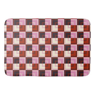 Red Pink Eggplant Ivory Badmat