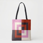 Red Pink Eggplant Ivory Draagtas (Voorkant)