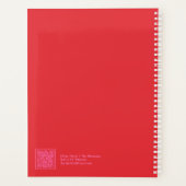 Red/Pink Floral Block Quote | Fully Customizable Planner (Achterkant)