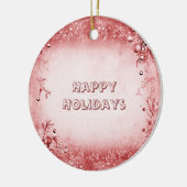 Red Pink Holiday Ornament (Links)