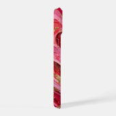 Red & Pink Marble Gold iPhone 15 Case (Côté droit)