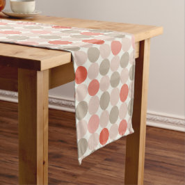 Red Pink Mocha Geometric Table Runner Lange Tafelloper