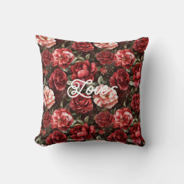 Red Pink Rose Flowers Kussen