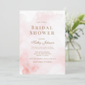 Red Pink Waterverf Wash Vrijgezellenfeest Kaart (Staand voorkant)