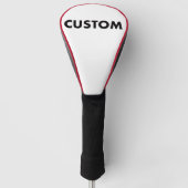 RED Piping Custom Golf Driver Headcover Blank (Voorkant)