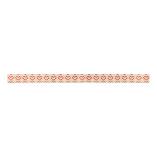 Red Pixels Art hartpatroon Lint