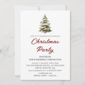 Red Plaid | Arbre de Noël | Invitation de vacances (Devant)