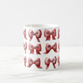 Red plaid Bow Coffee/Tea Mug (Centre)