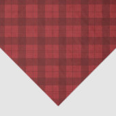Red Plaid Christmas Gift Tissuepapier (Detail)