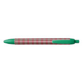 Red Plaid Christmas Holiday Teacher's Pen Gift (Achterkant)