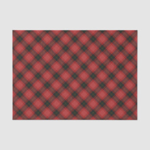 Red Plaid Feestelijke Patroon Weefsel Papier voor