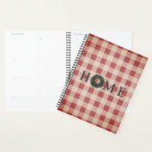 Red Plaid HOME Script En vichy Pays (Devant avec enveloppe)