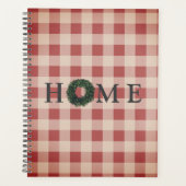 Red Plaid HOME Script En vichy Pays (Devant)