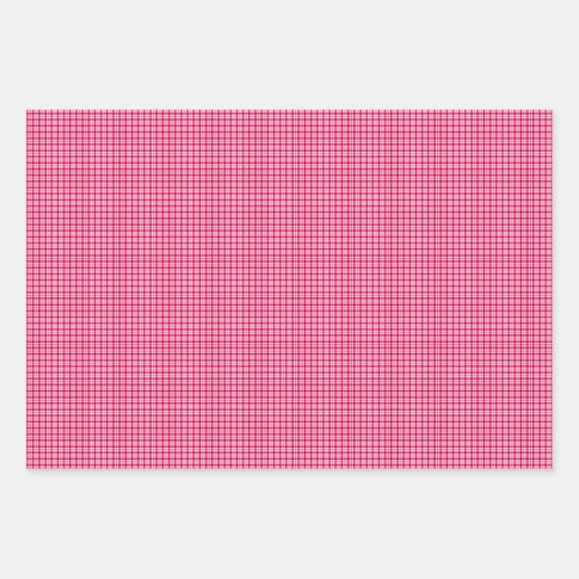 Red Plaid Inpakpapier Vel (Voorkant)