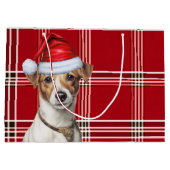 Red Plaid Jack Russell Terrier Hondenliefhebber Ho Groot Cadeauzakje (Achterkant)