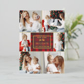 Red Plaid Nouvelle maison pour les vacances Photo (Debout devant)