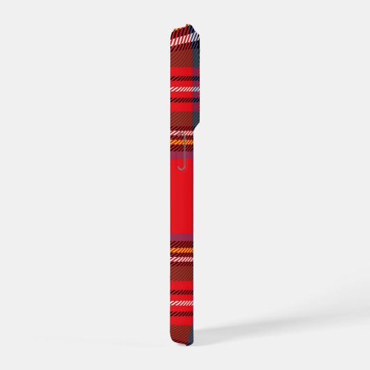 Red Plaid Phone Cases - Customizable  iPhone Hoesje (Rechterkant)