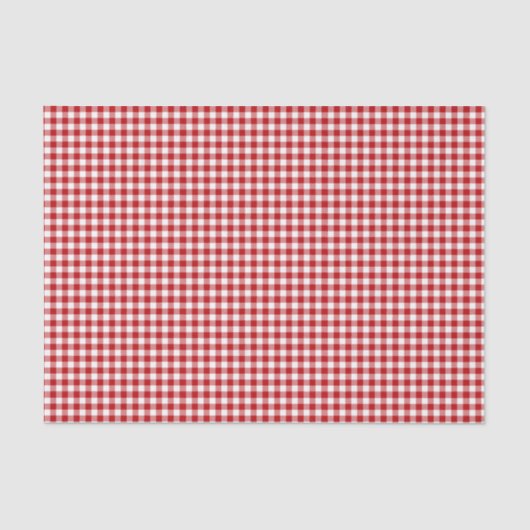 Red Plaid, Red Gingham Tissuepapier (Voorkant)
