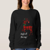 Red Plaid Reindeer (Jingle helemaal!) Trui (Voorkant)