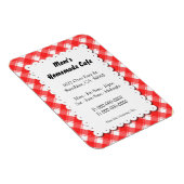 Red Plaid Restaurant Magnet d'affaires (Côté Droit)