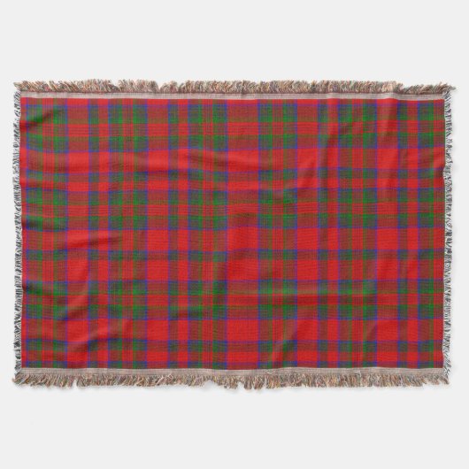 Red Plaid Tartan Deken (Voorkant)