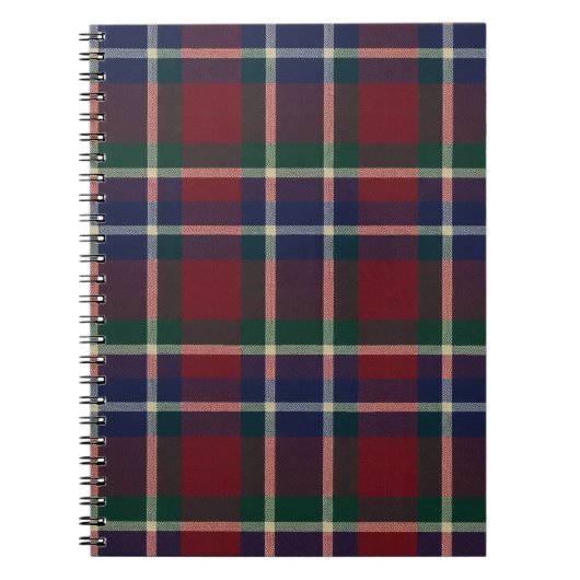 Red Plaid Tartan Journal – Classic Cozy Pattern (Devant)