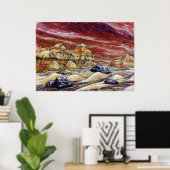 Red Planet Art afdrukken Poster (Thuiskantoor)