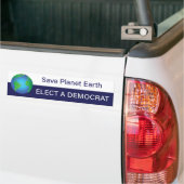 Red Planet Earth; kies een democraat Bumpersticker (Op Truck)
