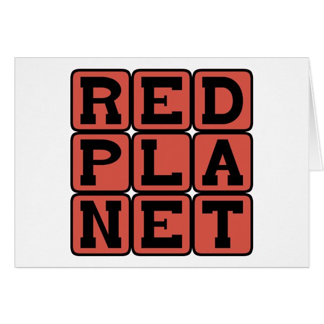 Red Planet, Mars (Voorkant Horizontaal)