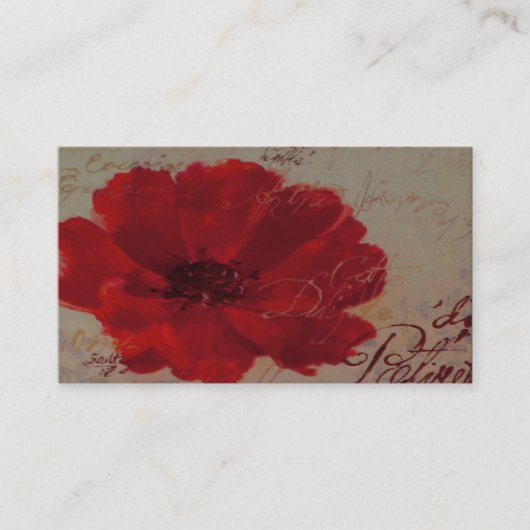 Red Plantes ~ Carte de visite (Devant)