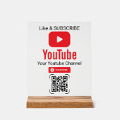 Red Play Button YouTube Channel QR Code (Recto)