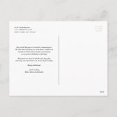 Red Poinsettia Botanical Merry kerst Photo Hol Feestdagenkaart (Achterkant)