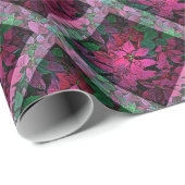 Red Poinsettia Cadeaupapier (Rol Hoek)