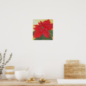 Red Poinsettia Fine Art Poster (Keuken)