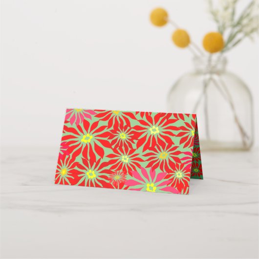 Red Poinsettia Holiday - Kaarten voor aangepaste p (Achterkant)