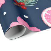 Red Poinsettia Holidays Cadeaupapier (Rol Hoek)